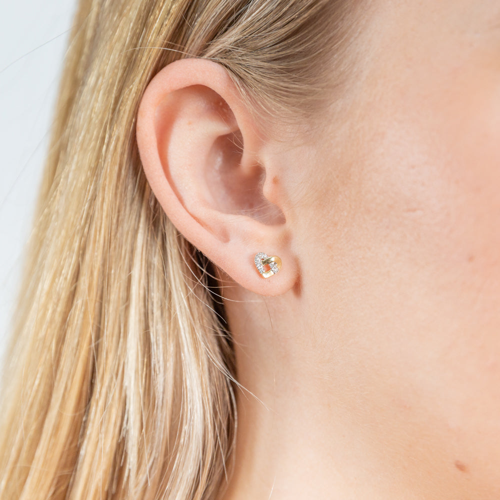 Gurhan 22k yellow gold daisy diamond stud earrings - Victoria Jones Jewelry